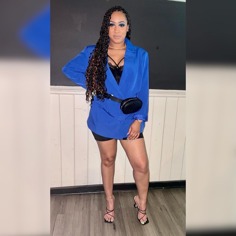 Blue Oversized Blazer